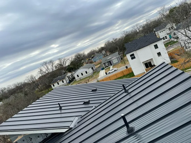 Standing seam metal roof panels with vents for Skylight Repair in Parlier